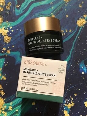 Biossance Squalane + Marine Algae Eye Cream — Green & Gold